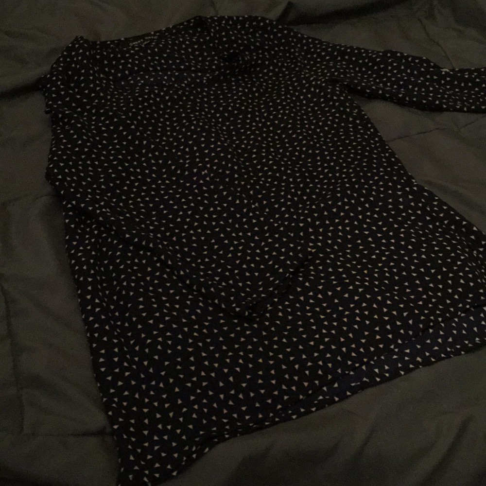 Thin summer blouse with button sleeves
